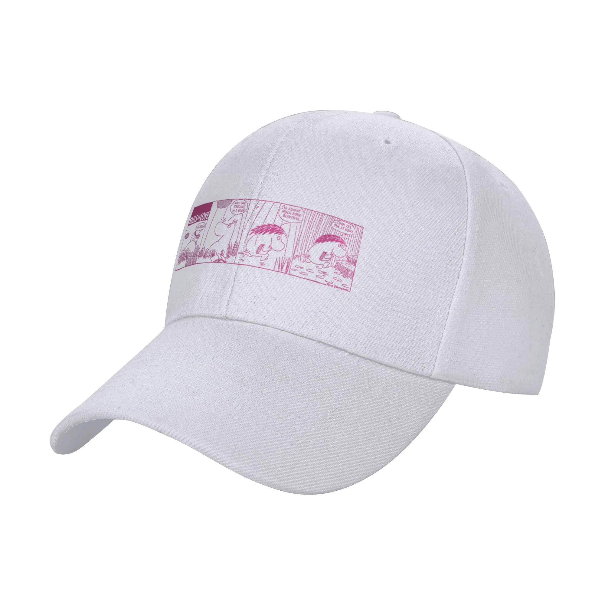 Moomings Falls in Love Funny Comic Strip Baseball Caps Unisex Sport Sun Hats Dad Hat Adjustable Snapback Caps Sun Hats