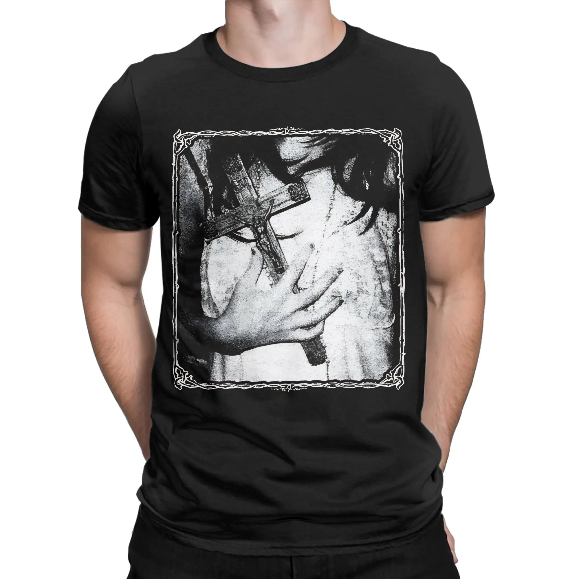 Sisters Of Mercy Lmr Fanmade  Pure Cotton T Shirt For Male Beach  Vintage T-Shirts O Neck Hip Hop Tees Oversize Custom Clothes