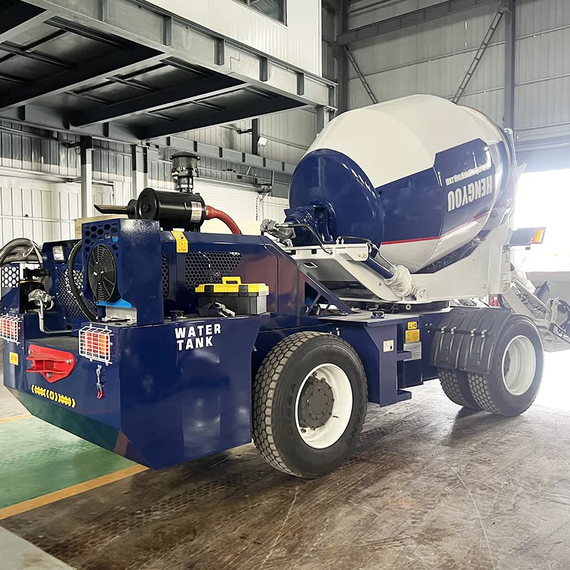Free Delivery Self-Loading Mobile Concrete Mixer Truck New Condition With Core Components Engine