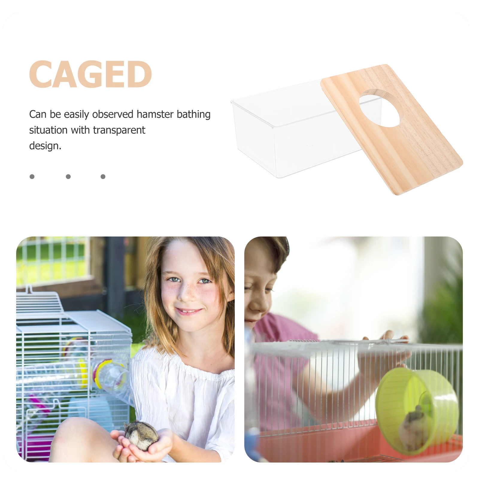 

1pc Sand Bath Box For Hamsters Transparent Multifunctional Small Pets Toilet Clear Shower Room Sand Bath Tub For Mice