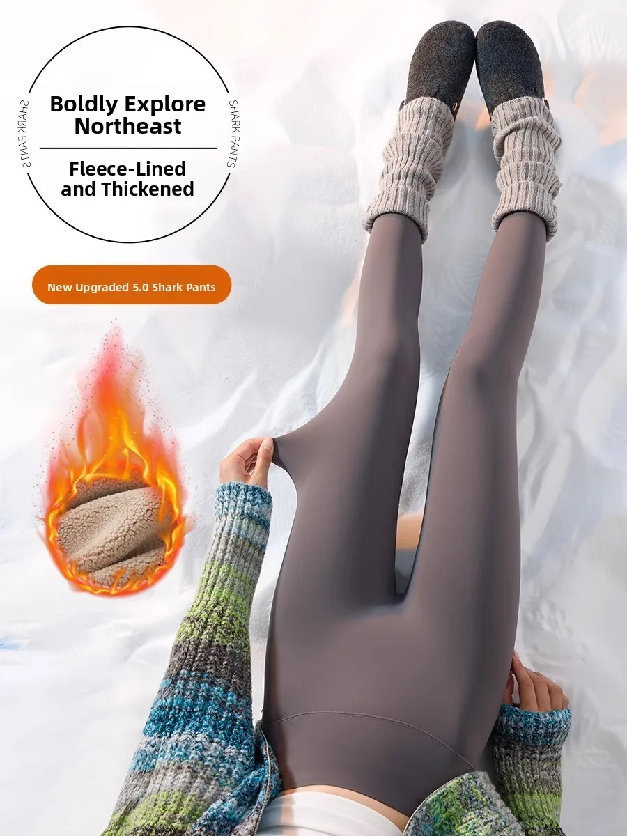 

Женские утепленные леггинсы для йоги с высокой талией, на флисовой подкладке, с эффектом утяжки живота и подтяжки ягодиц, облегающие, для осени и зимы