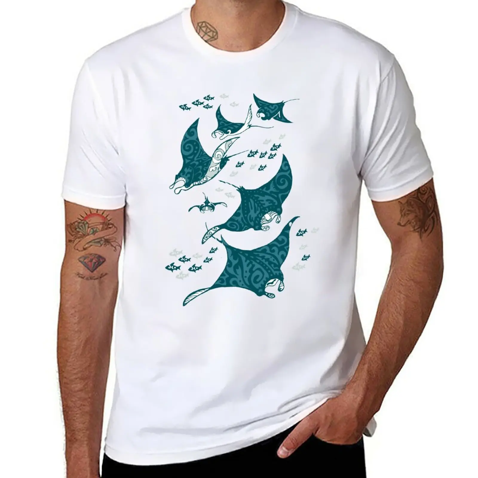 

New Manta ray T-Shirt Oversized t-shirt T-shirt short fruit of the loom mens t shirts