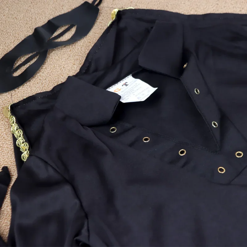 MN1 Film Karakter ZORRO Cosplay Kostuum Kinderen Halloween Rollenspel Outfits met Hoofddeksels Ooglapje Alain Delon R.I.P.8/yG