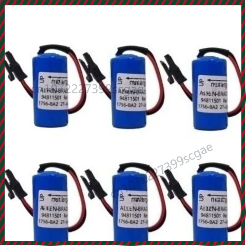 6pcs AB 1756-BA2 3V Battery for Allen Bradley PLC 1756-BA2 Battery Assembly