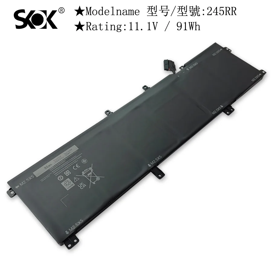 245RR 91Wh Laptop Battery Compatible with Dell XPS 15 9530 9535 P31F Precision M3800 Series 701WJ 7D1WJ H76MV Y758W