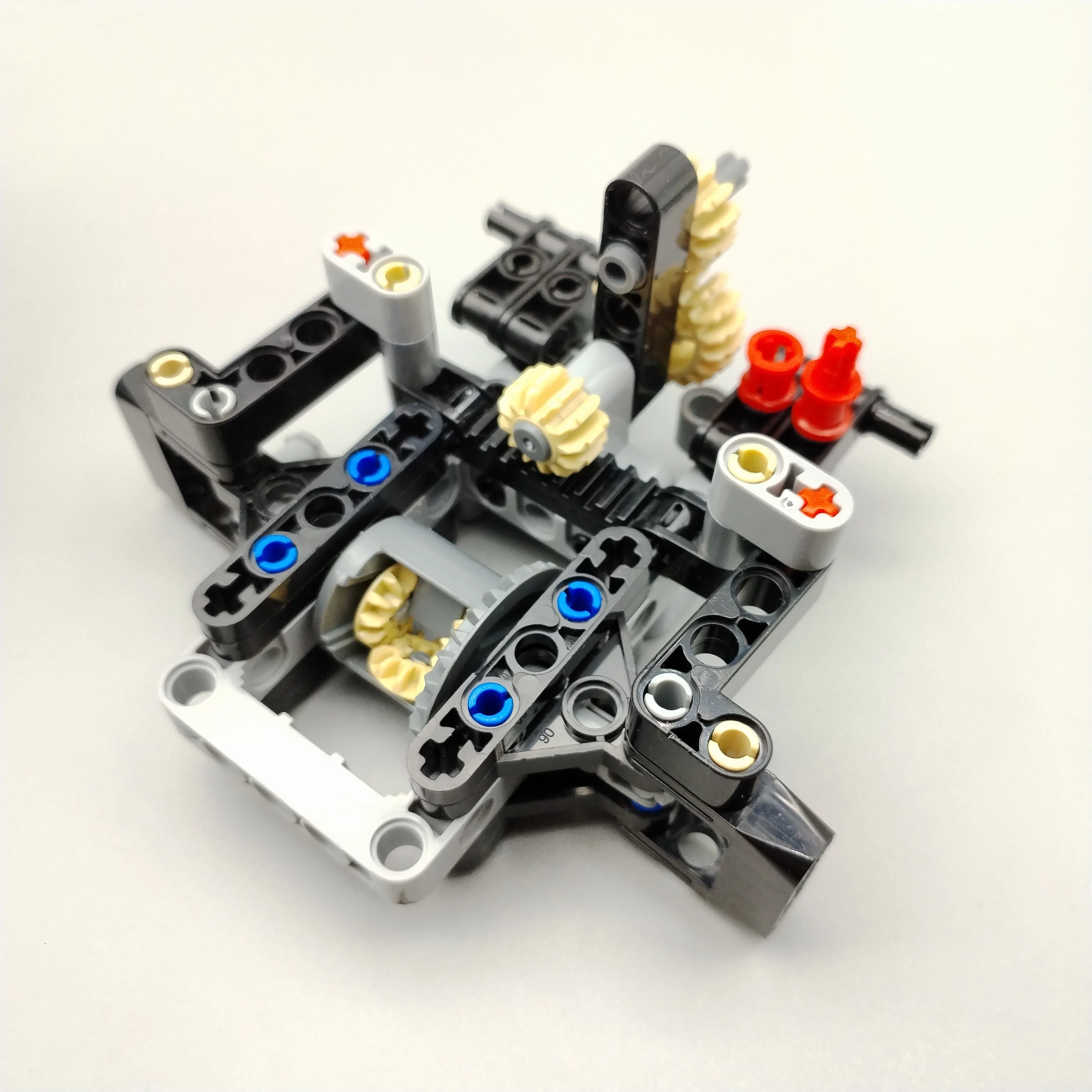 MOC Technical RC Car building block professional, tracción en las cuatro ruedas, 4WD, mecanismo diferencial, motor Dual, juguetes educativos