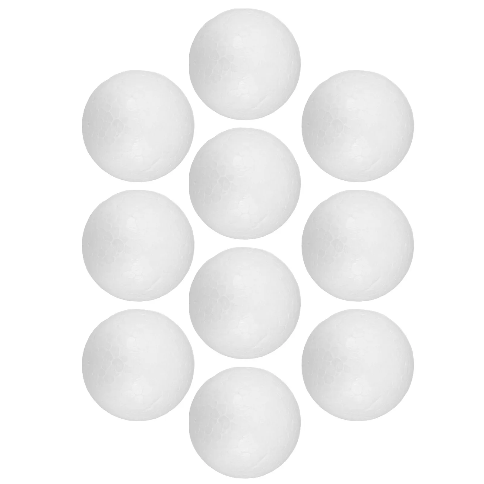 

10pcs Craft Balls 4cm White Polystyrene Foam Solid Spheres for Christmas Ornaments Party Decorations Diy Molecular Models