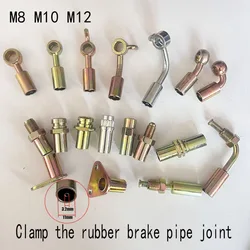 M10 M10x1 M10X1.25 M12X1 M12X1.25 M16X1.5 Rubber Brake Hose Fittings Universal Galvanized Clutch Adapter Automobile Motorcycle