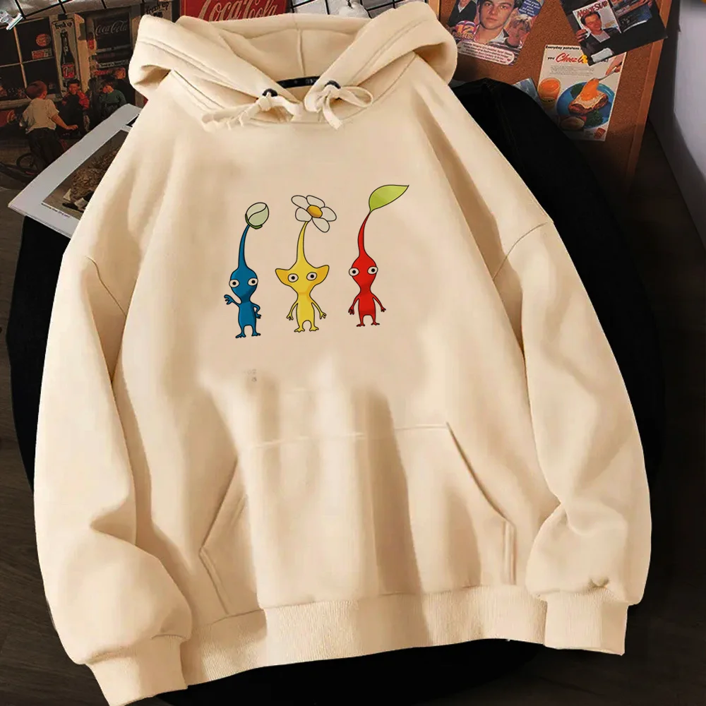 Pikmin hoodies women Winter  sweat y2k y2k aesthetic anime sweater female vintage tracksuit