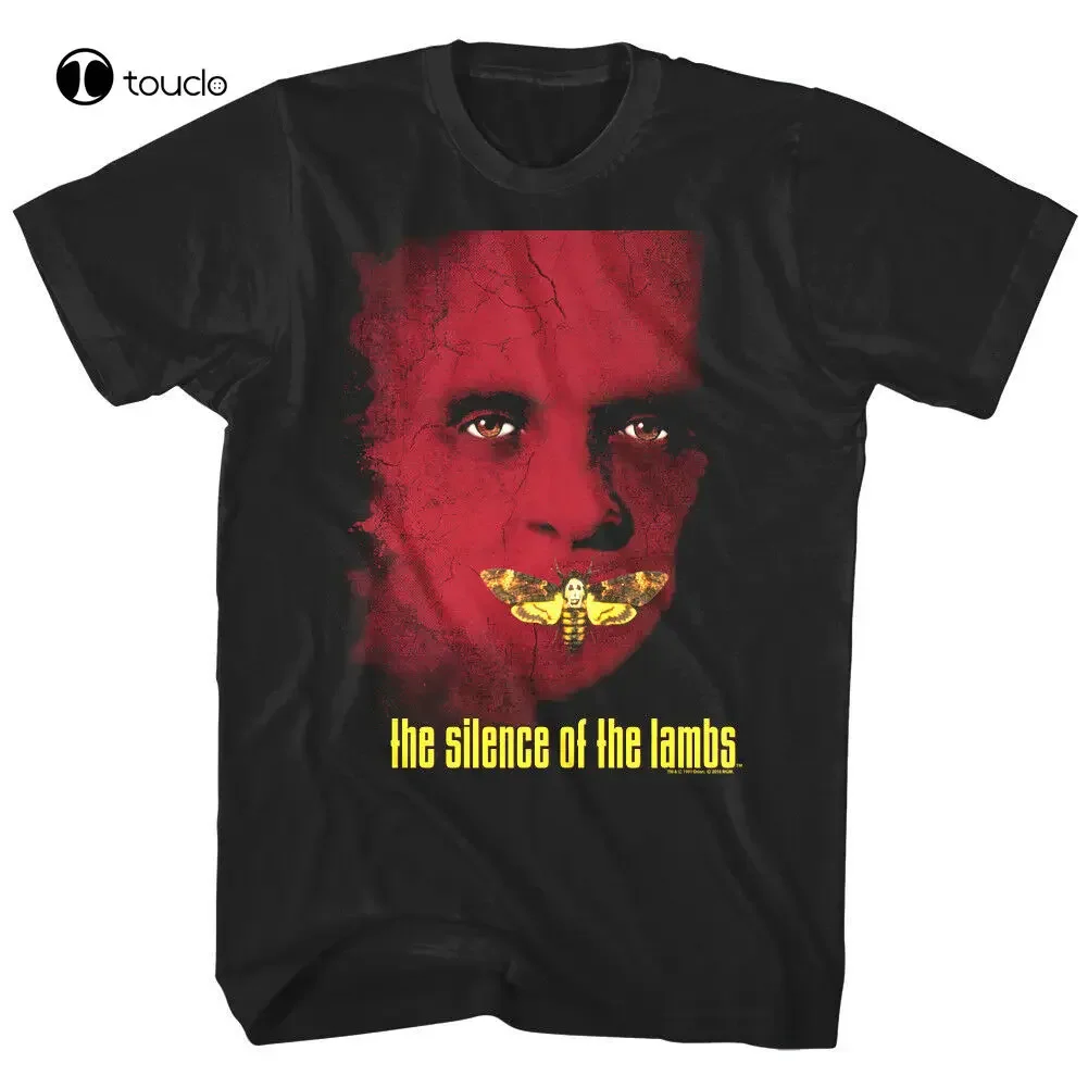 

Мужская футболка с постером фильма «Молчание ягнят», футболка с изображением мотылька, Ганнибал Лектер, ужасов