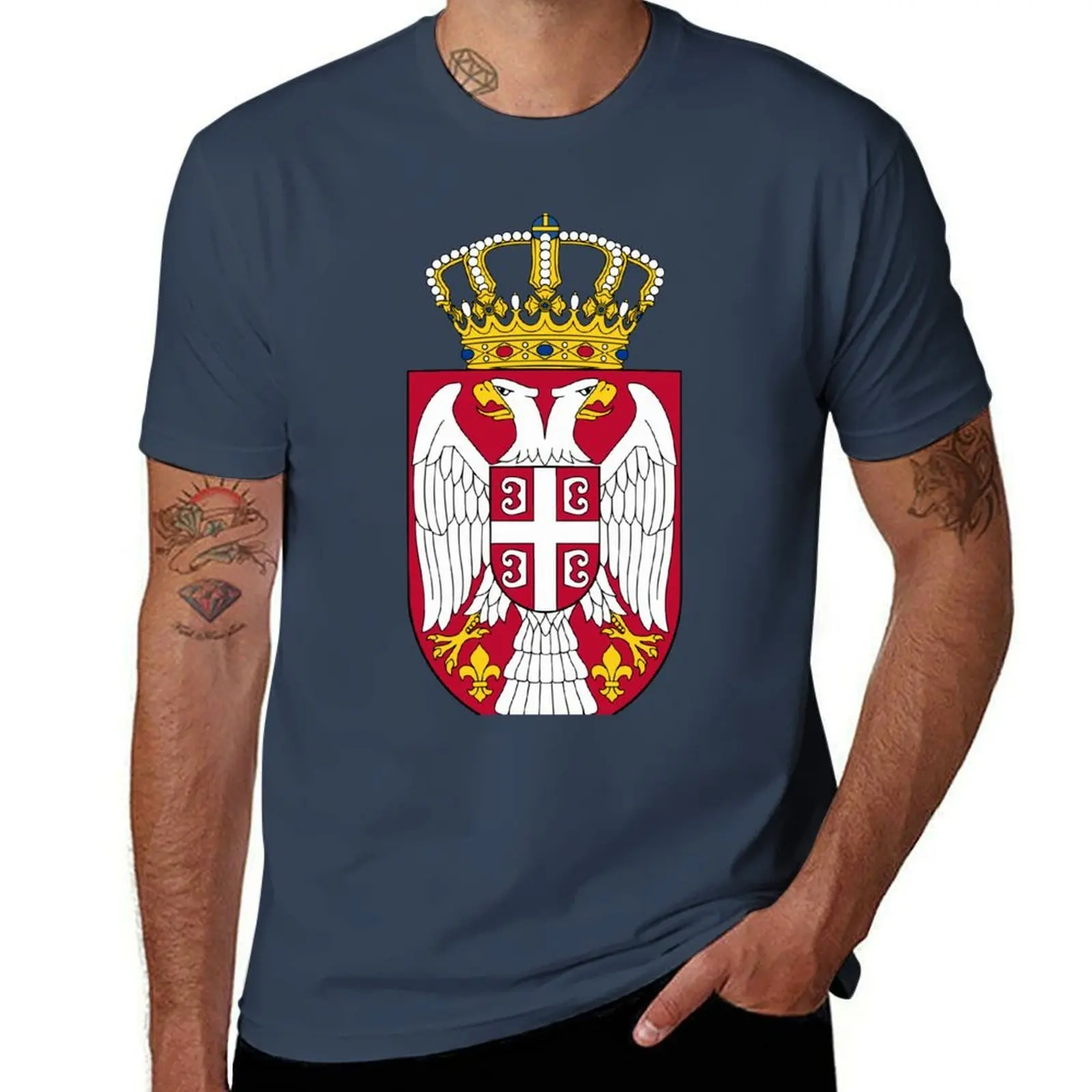 

Serbia T-Shirt t shirts designer t shirt men 100% cotton luxury brand T-Shirt