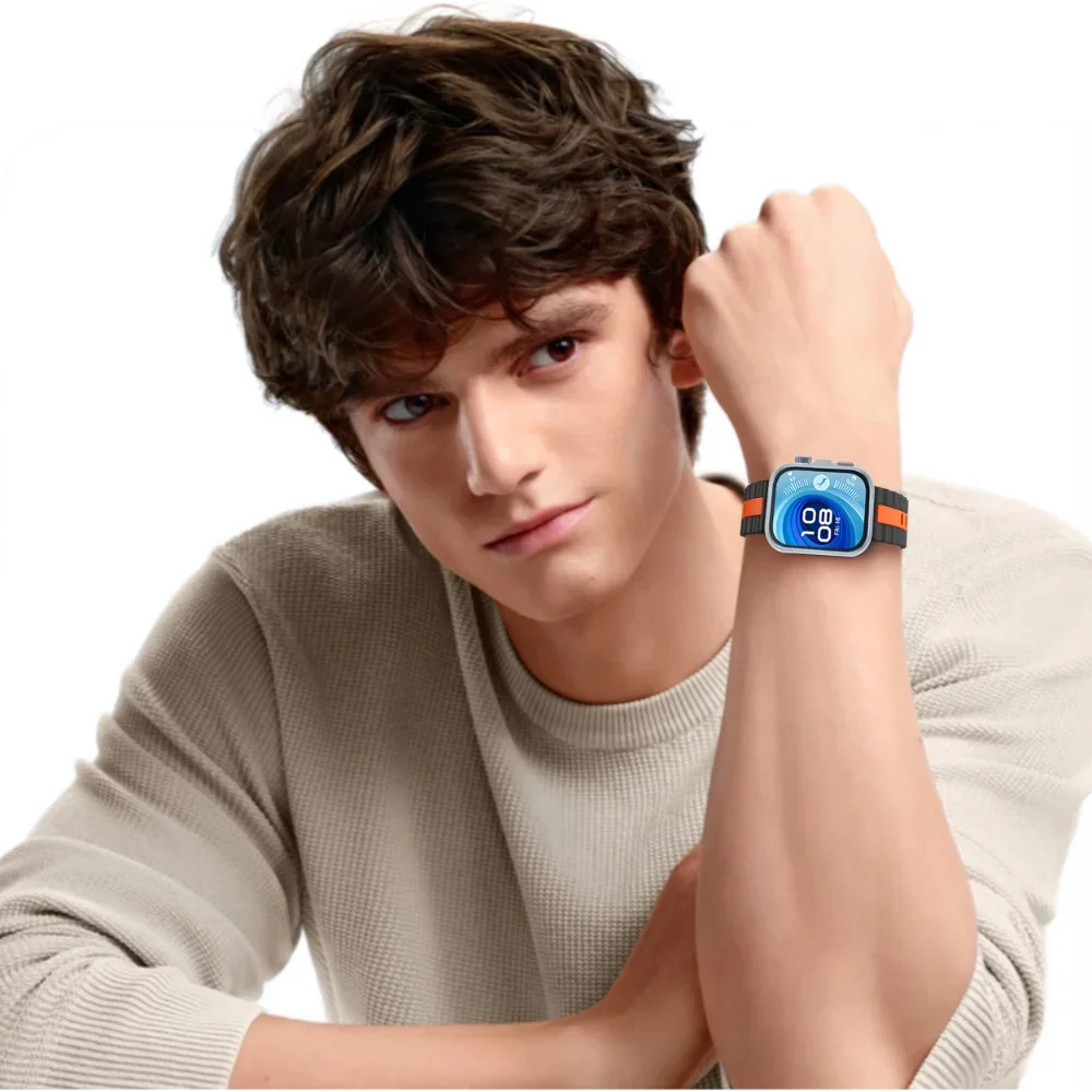 حزام سيليكون بلونين لساعة Huawei Watch Fit 4 Pro 3 سوار رياضي معصمه حزام لساعة Huawei Watch Fit 4 3 Correa Accessories