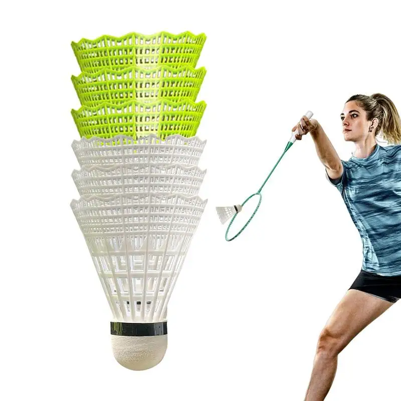 Volants de badminton en nylon, grande durabilité, sports d'intérieur et d'extérieur, entraînement, Iking.org, 3 pièces, 6 pièces