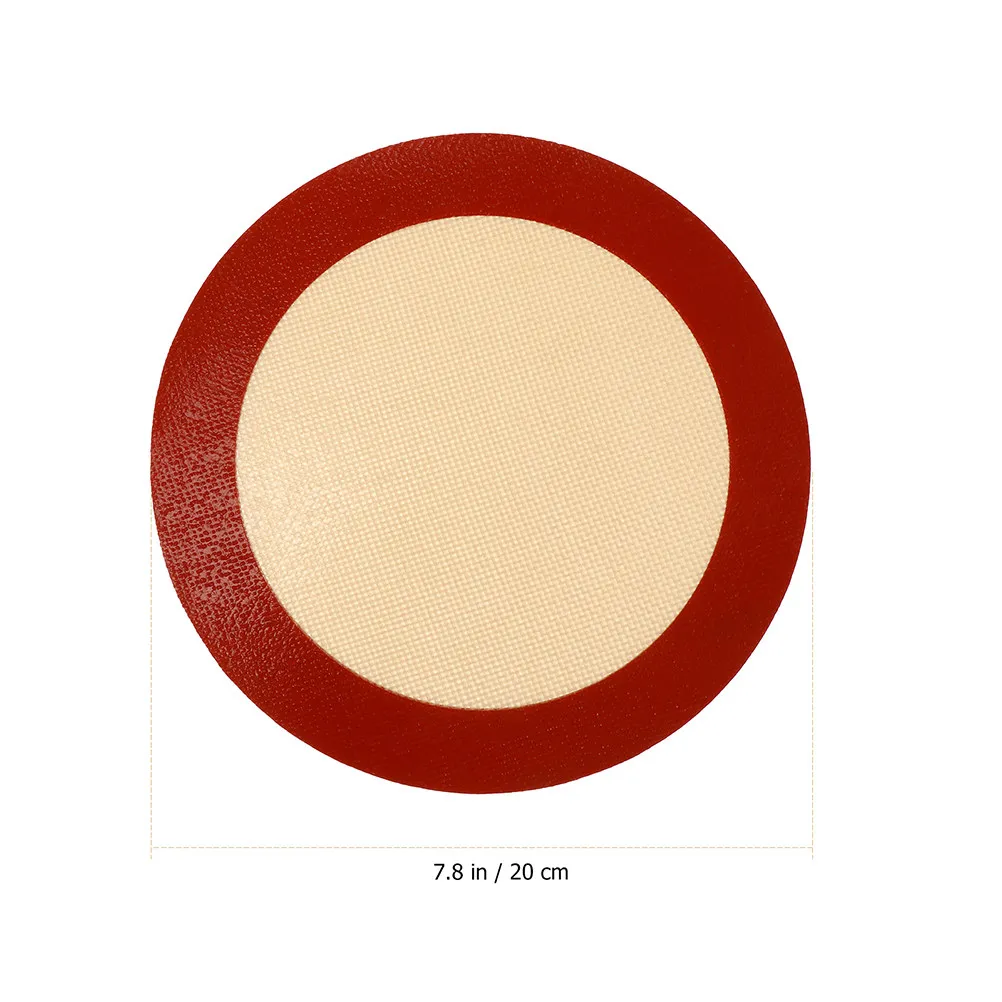2 Peças Tapete de Silicone Reutilizável Antiaderente de 8 Polegadas para Fritadeira de Ar, Panela, Assadeira, Forno, Micro-ondas, Seguro para Lava-lou
