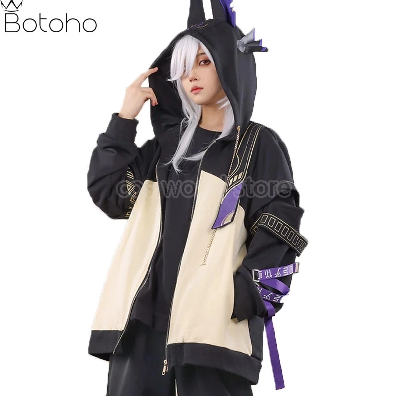 

Game Genshin Impact Cyno Tighnari Cosplay Costume Unisex Daily leisure Sweatshirts Men Fashion Hooded Jacket Coat Party New Top