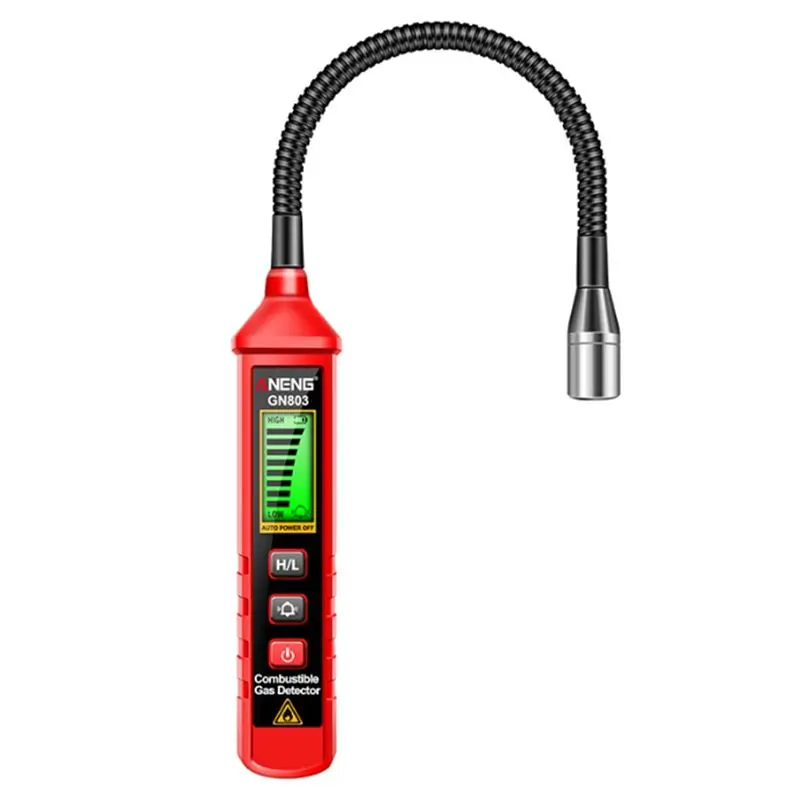 GN803 Handheld Gas Leak Detector Methane Combustible Gas Testers Portable Gases Concentration Analyzer Meter-N37R