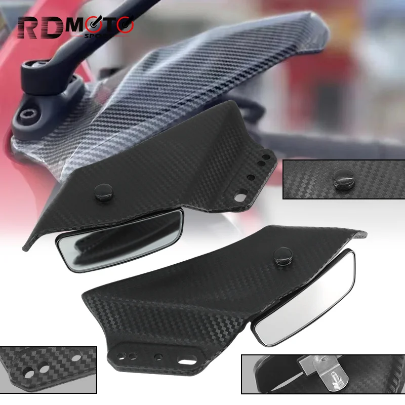 

For R1 R3 R6 R6S R15 R25 R125 Motorcycle Modified Wind Wing Adjustable Rotating Rear View Mirror Rear yzf r1 r3 r6 r25 R125