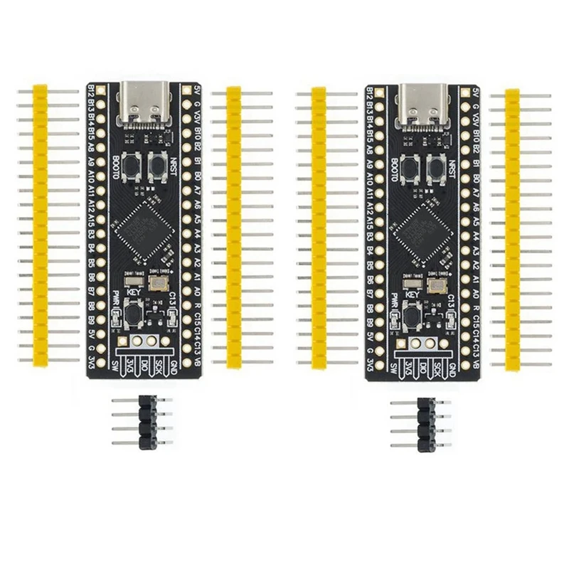 

2Pcs STM32F411 Development Board, STM32F411CEU6 STM32F4 Learning Board, Support For Programming