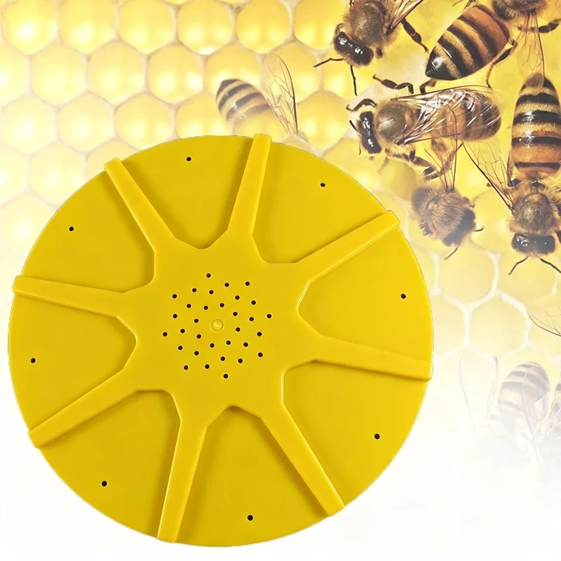 3 Pieces 8 Bee Escape Device, Plastic Bee Box Anti-Escape Device, Hive Exit Escape Plate, Beekeeping-Specific Bee Box Accessorie view 2