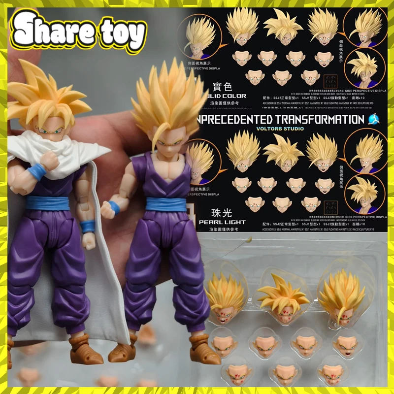 

Фигурка LEFMA&RECUSTOM Voltorb Studio Dragon Ball Super Saiyan 2 Сон Гохан с поврежденной головой, аксессуары, игрушки, подарки