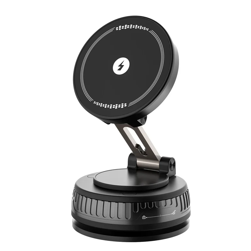 

15W Magnetic Car Phone Holder 360 Rotation Foldable Wireless Charger Stand For Iphone 15 14 13 12 11 Pro Max Samsung Xiaomi