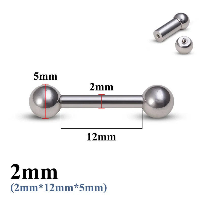 1pc Große Größe Edelstahl Genital Gerade Barbell Ohr Tragus PA Piercing Nippel Ring Bar Knorpel Ohrring Sexy Körper schmuck – Detail 8