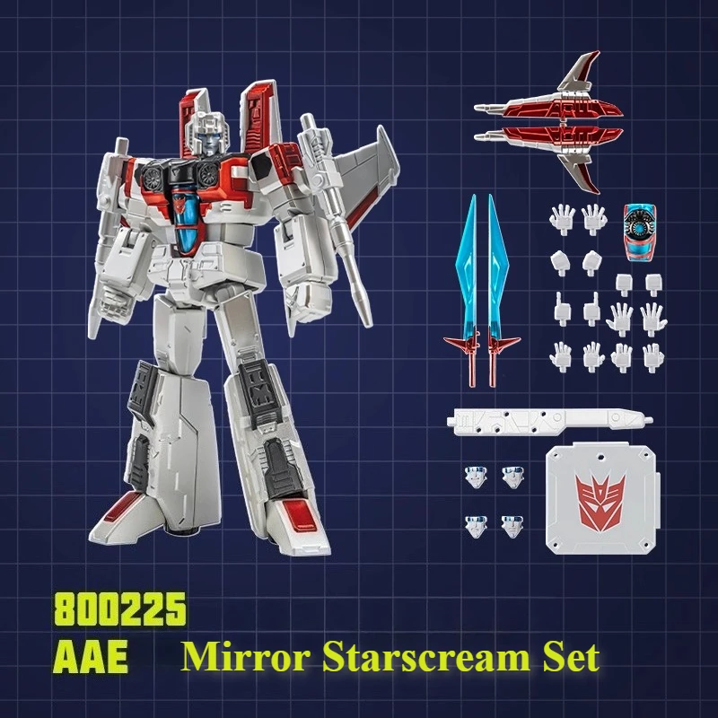 올디 AAE 트랜스포머 장난감 G1 클래식 미러 유니버스 메가트론 스타스크림 고도로 가동 가능한 모델 세트 - 소년용 장난감 휴일 선물