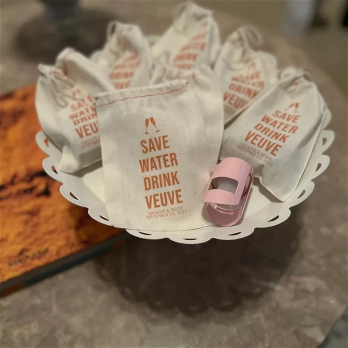 25 PCS Save Water Drink Champagne - Hangover Kit - Bachelorette Party Favor - Veuve Bachelorette - Veuve Before Vows - Bachelore