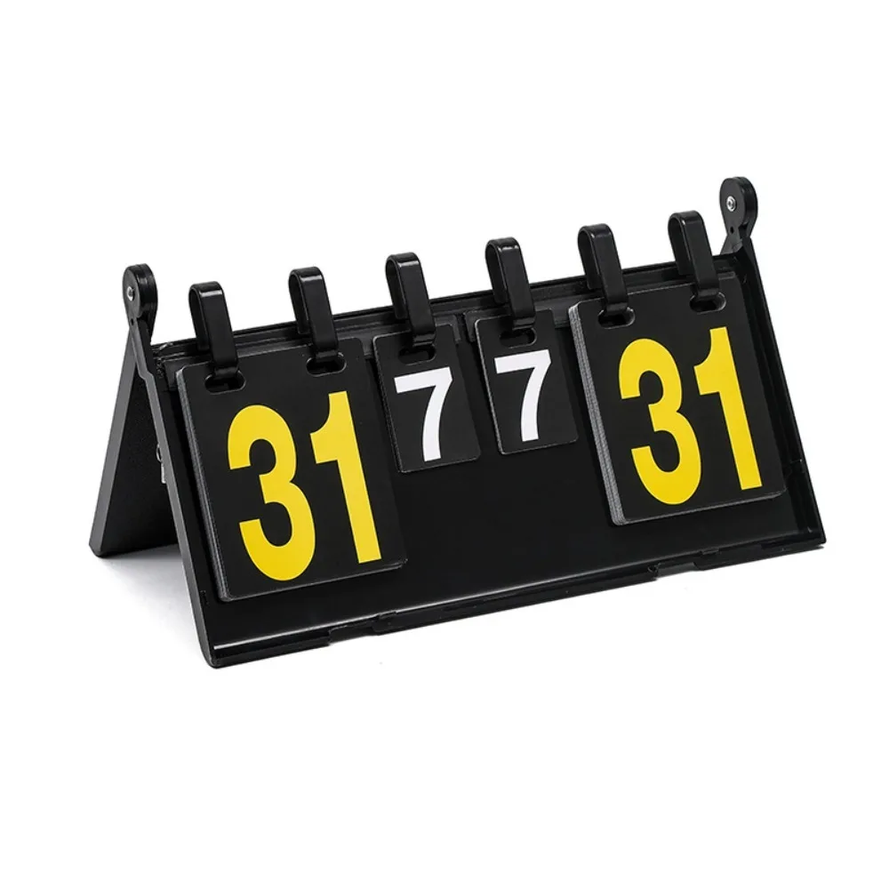 4-Digit Digital Tabletop Scoreboard Multi-Sport Use Flip Design Exercise Scoreboard Waterproof Competition Scoreboard