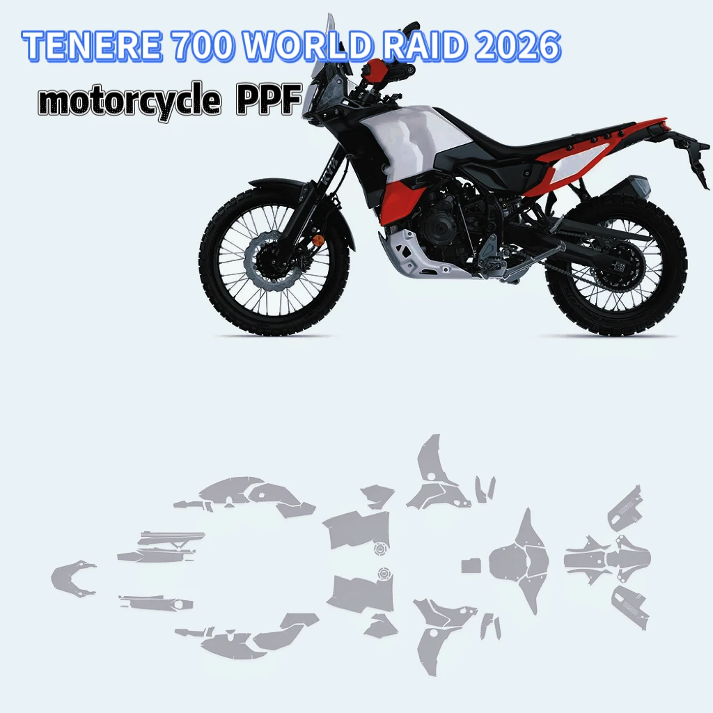 For YAMAHA T700 WORLD RAID Complete Paint Protection Film Real Material TPU Anti-scratch 2026 TENERE 700 WORLD RAID PPF