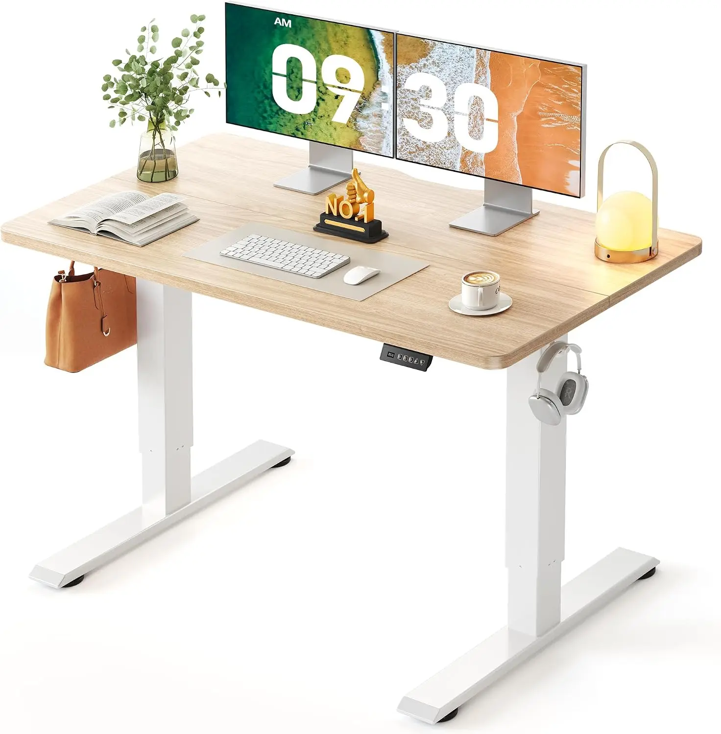 Brand new Electric Standing Desk 48 x 24 Inch, Height Adjustable Sit Stand Desk with Memory Presets, Splice Desktop Computer