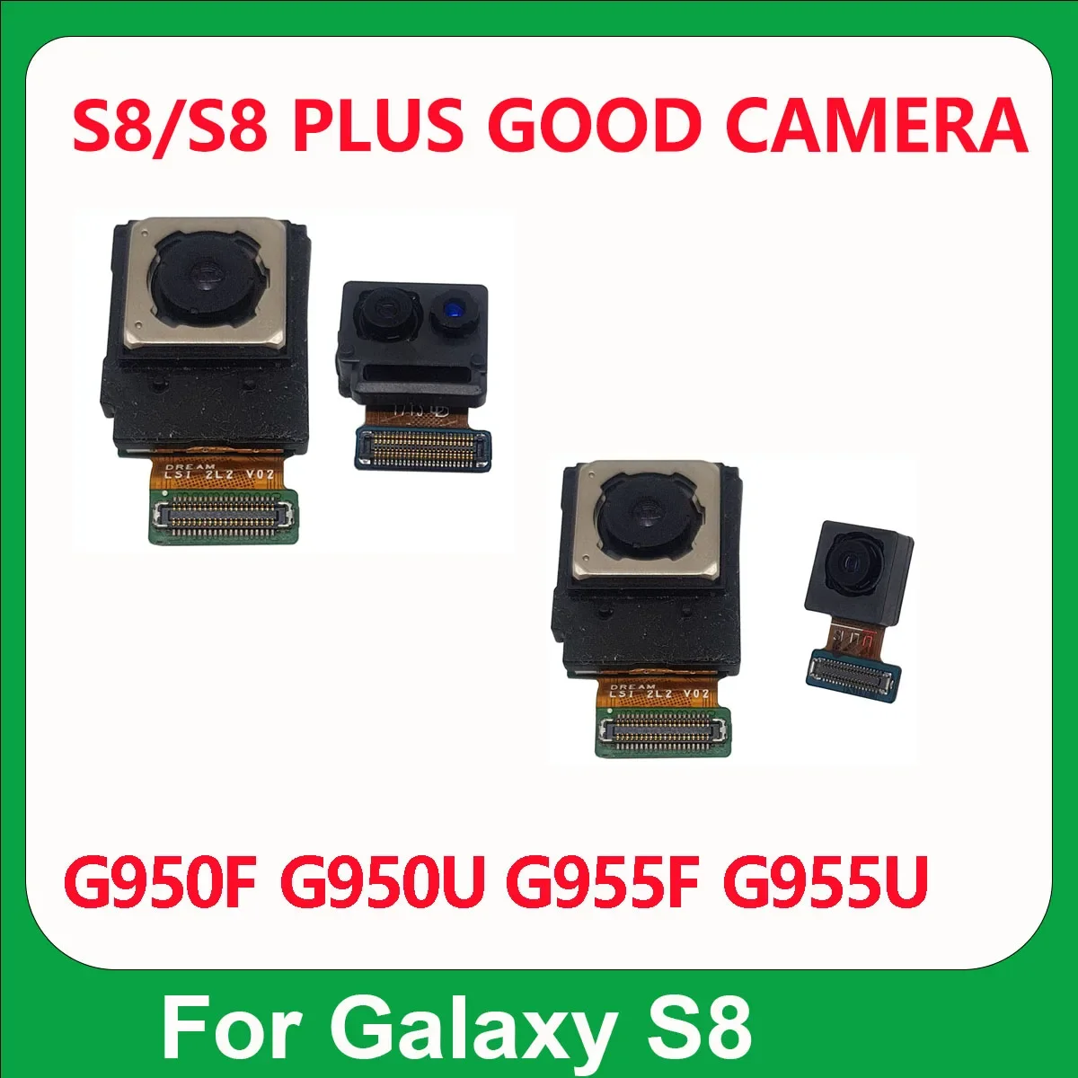 Good For Samsung Galaxy S8 Plus G9500 G950F G950U G955F G955U  Rear Main Front Facing Back Selfie Iris Camera Module