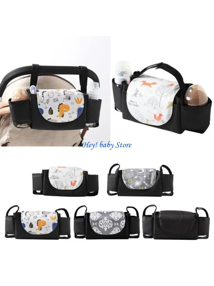 Q1FE Universal Stroller Cup Holders Stroller Accessories Baby Stroller Hanging Bag for Carrying Diaper Phone