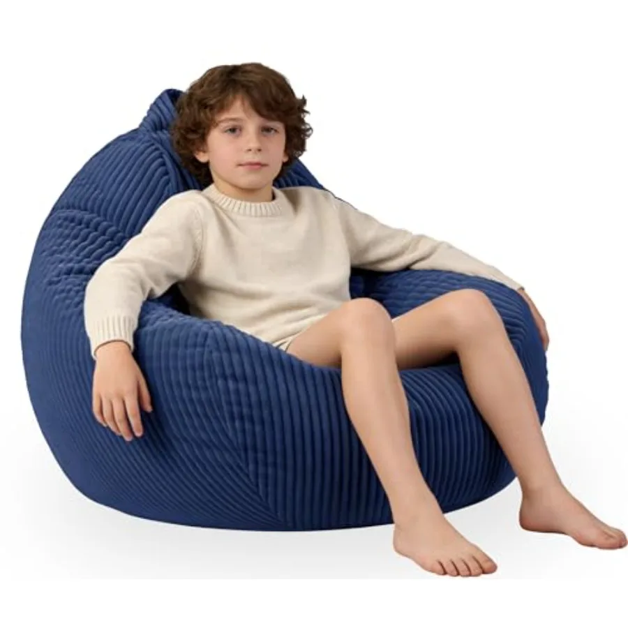 

Bean Bag Chairs with Memory Foam Chairs for Teens Toddler Faux Fur Sofa Chair with Handle