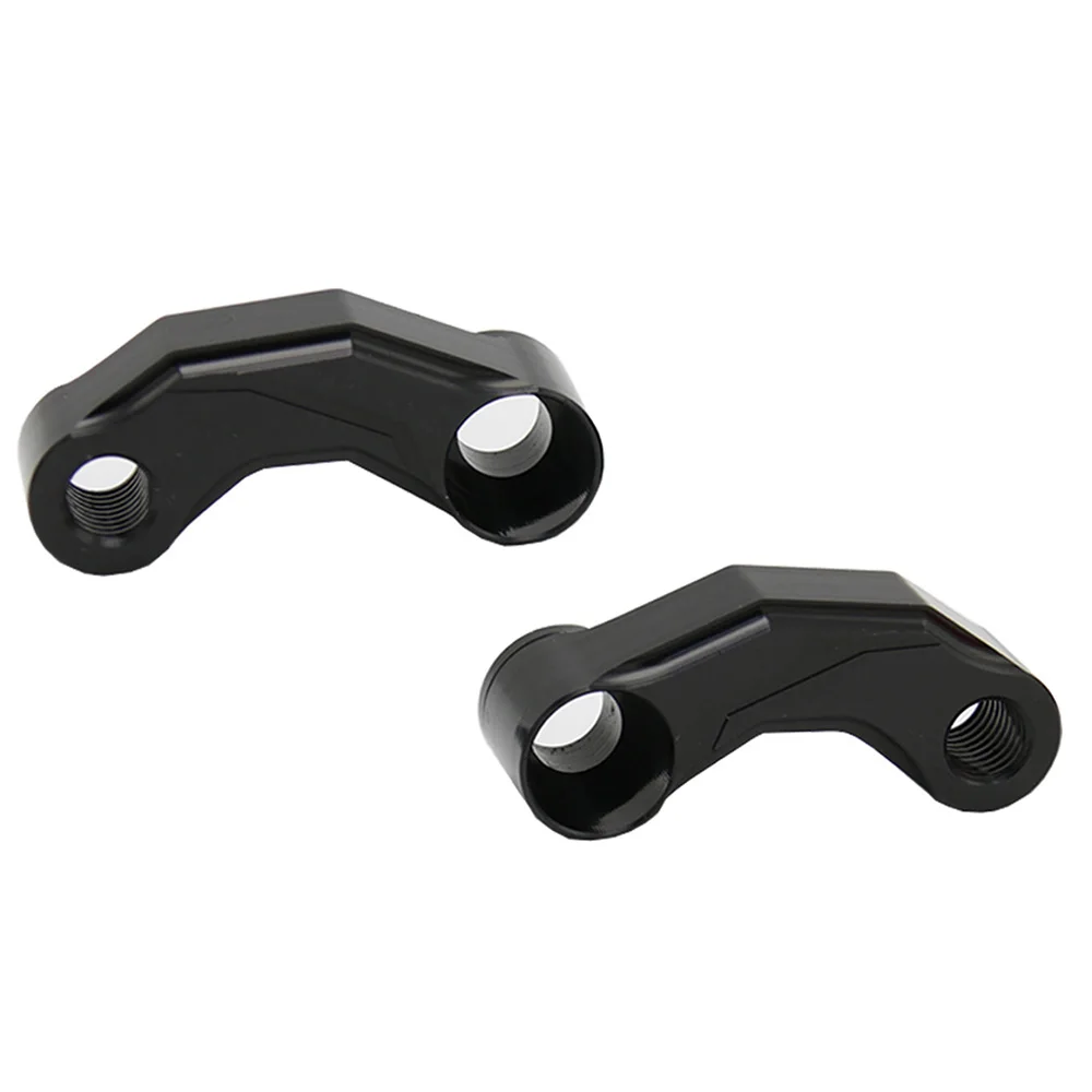 Motorcycle Mirror Riser Extender Adaptor Handlebar Mount Mirror Riser Extenders Spacers Extension Adapter CNC Aluminum Material