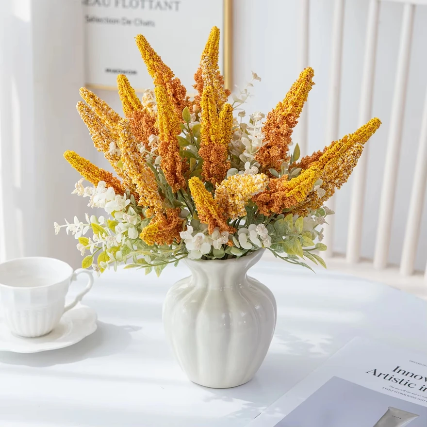 

Silk Artificial Flowers Bubble Wedding Home Sala Room Decor Outdoor Garden Wreath Bridal Bouquets DIY Simple Photography Product