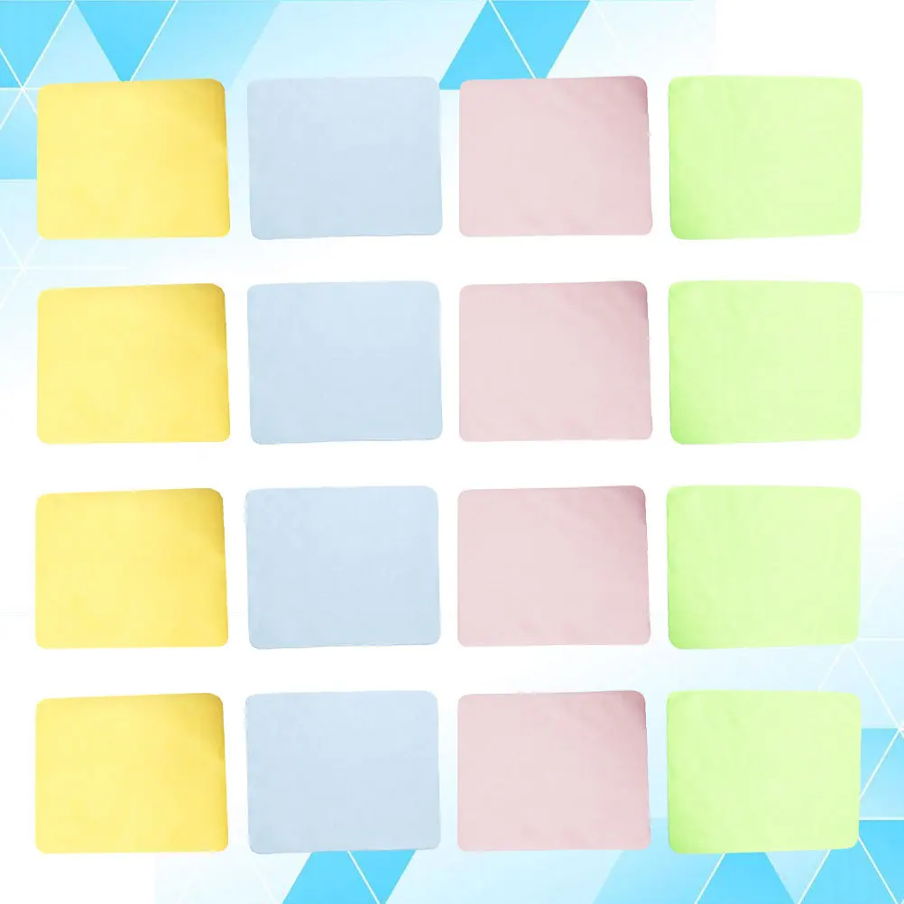 

20Pcs Microfiber Eyeglass Cleaning Cloth Lint Free Soft Reusable Easy Wash Quick Dry for Screens Lenses Glasses