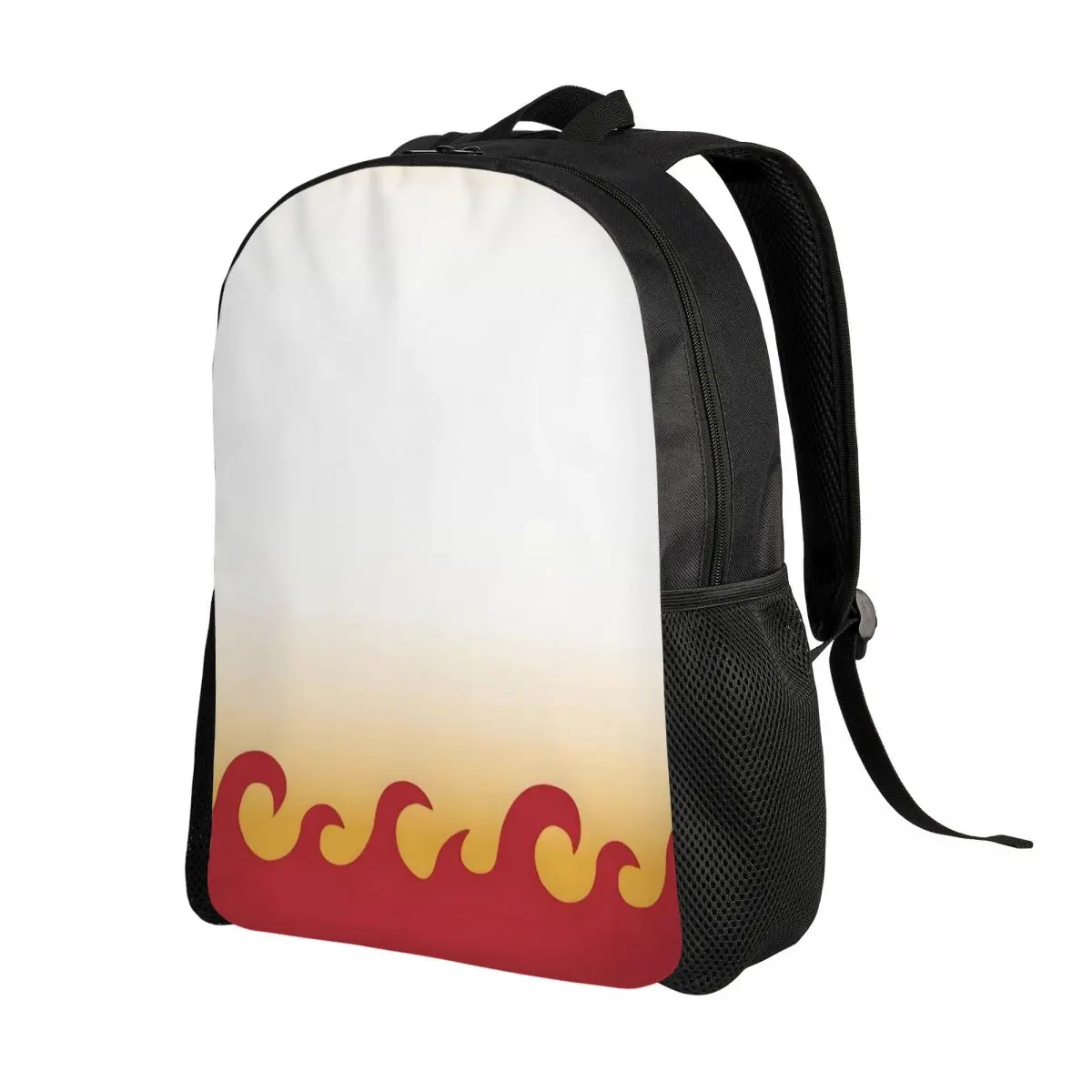 Custom Classic Hot Fire Red Flames Backpack for Men Women Waterproof College School Vintage Burning Fire Bag Print Bookbags