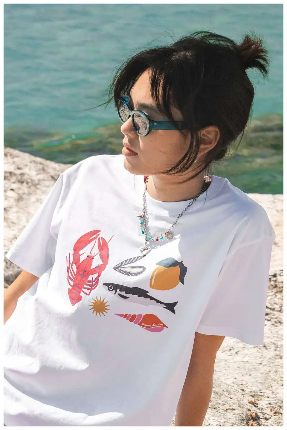 Harajuku Summer Casual Ocean Graphic T Shirts Men Women Streetwear Oversized Y2k Tops Gothic Clothes Couple Goth Women Clothing