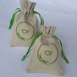 Linen Ribbon Gift Bags 8x11cm to 15x20cm Pack of 50 Candle Makeup Jewelry Sack Drawstring Pouches
