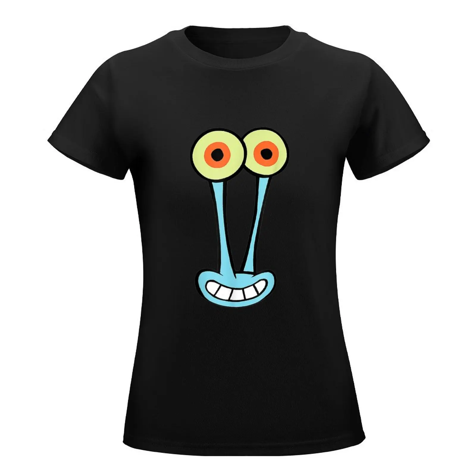 Gary-Halloween Snail Group Costume Cartoon Face Funny T-Shirt sublime Blouse blanks customizeds western t-shirt dress for Women