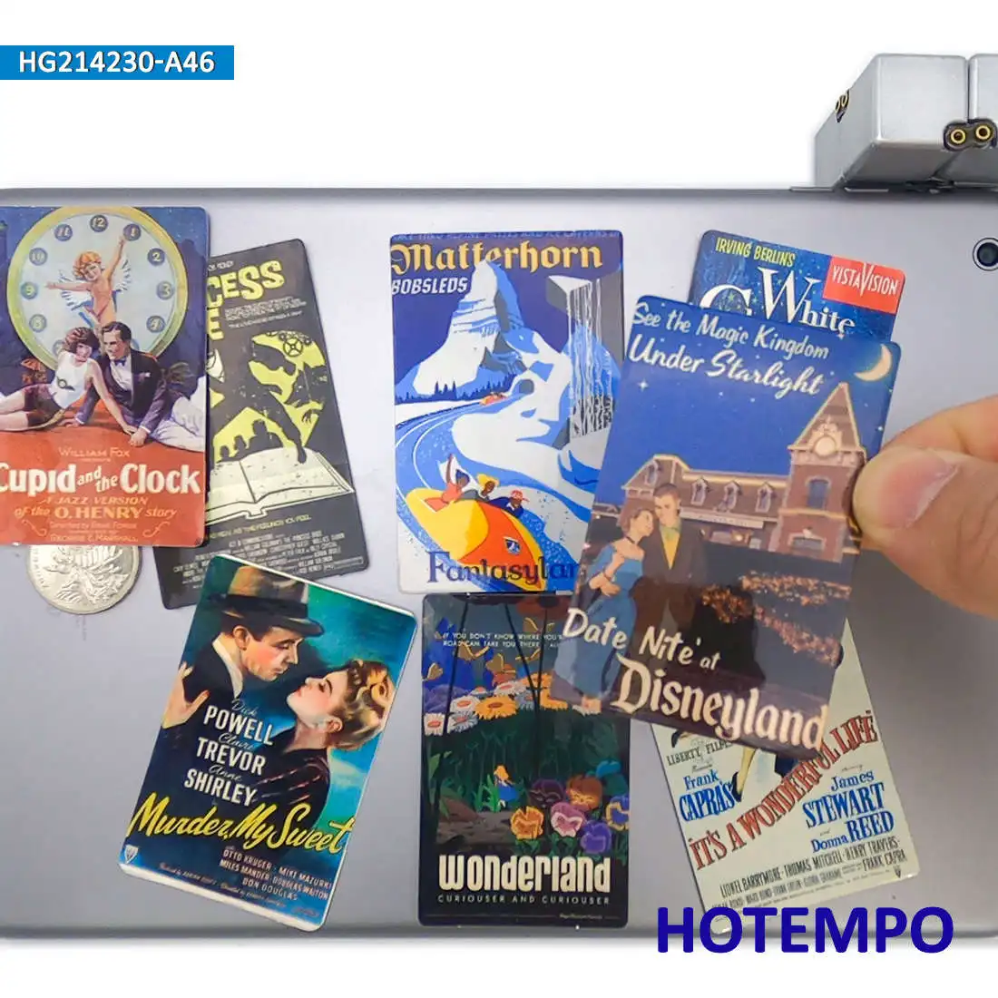 46pcs Arte de pôster de filme antigo Adesivo retro à prova d\'água para cadernos de álbum de recortes Telefone Laptop Skate Bicicleta Motocicleta