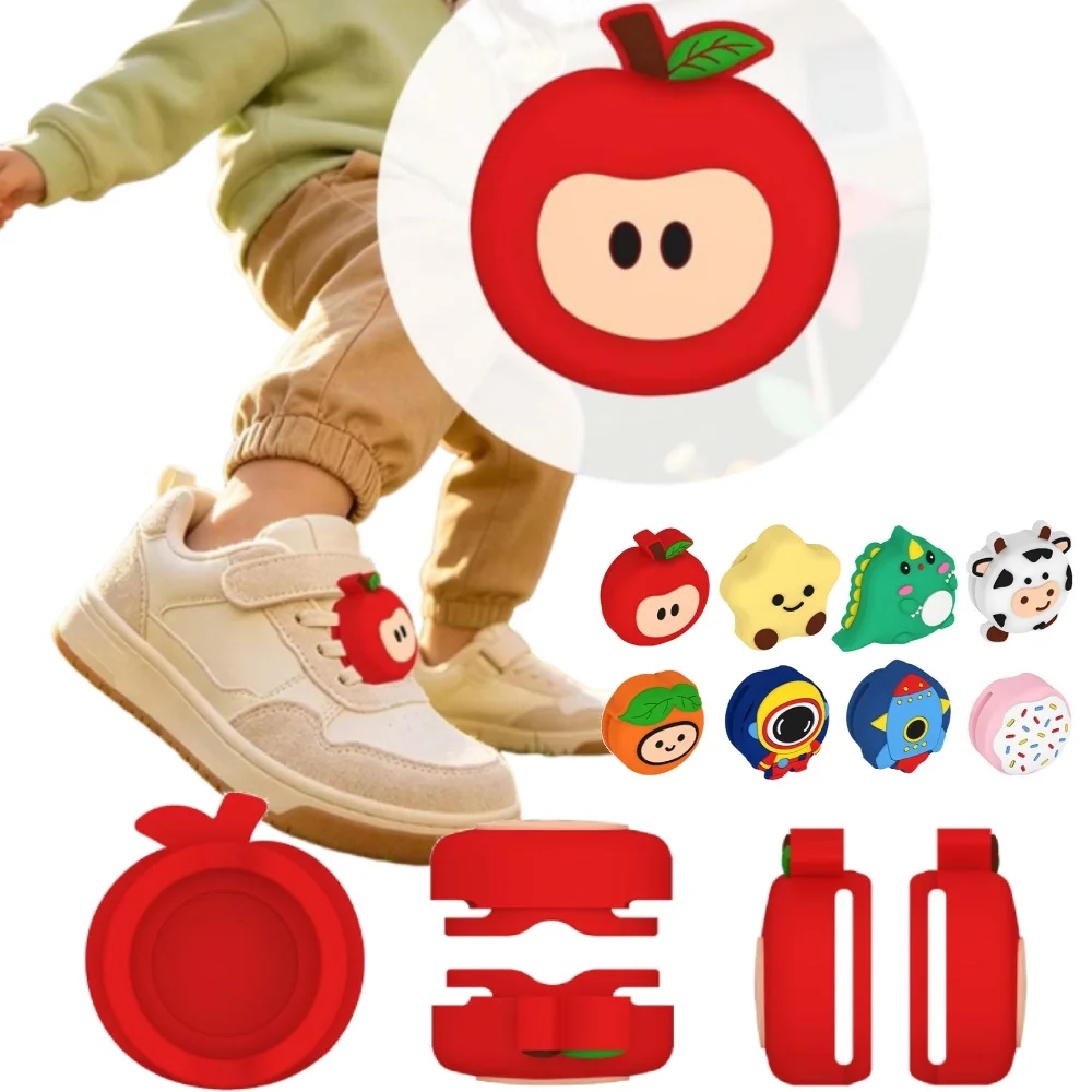 Cartoon Protection Case For Airtag Lost Finder Device Waterproof Sweat Proof Soft Shock Absorbing Cute Drawstring Magic Fastener