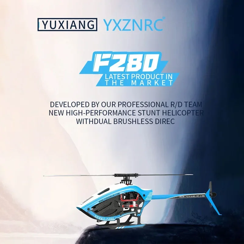 Yuxiang Remote-controlled Helicopter 3d Stunt Reverse Flying F280 Dual Brushless Motor Direct Drive Power Carbon Fiber Composite