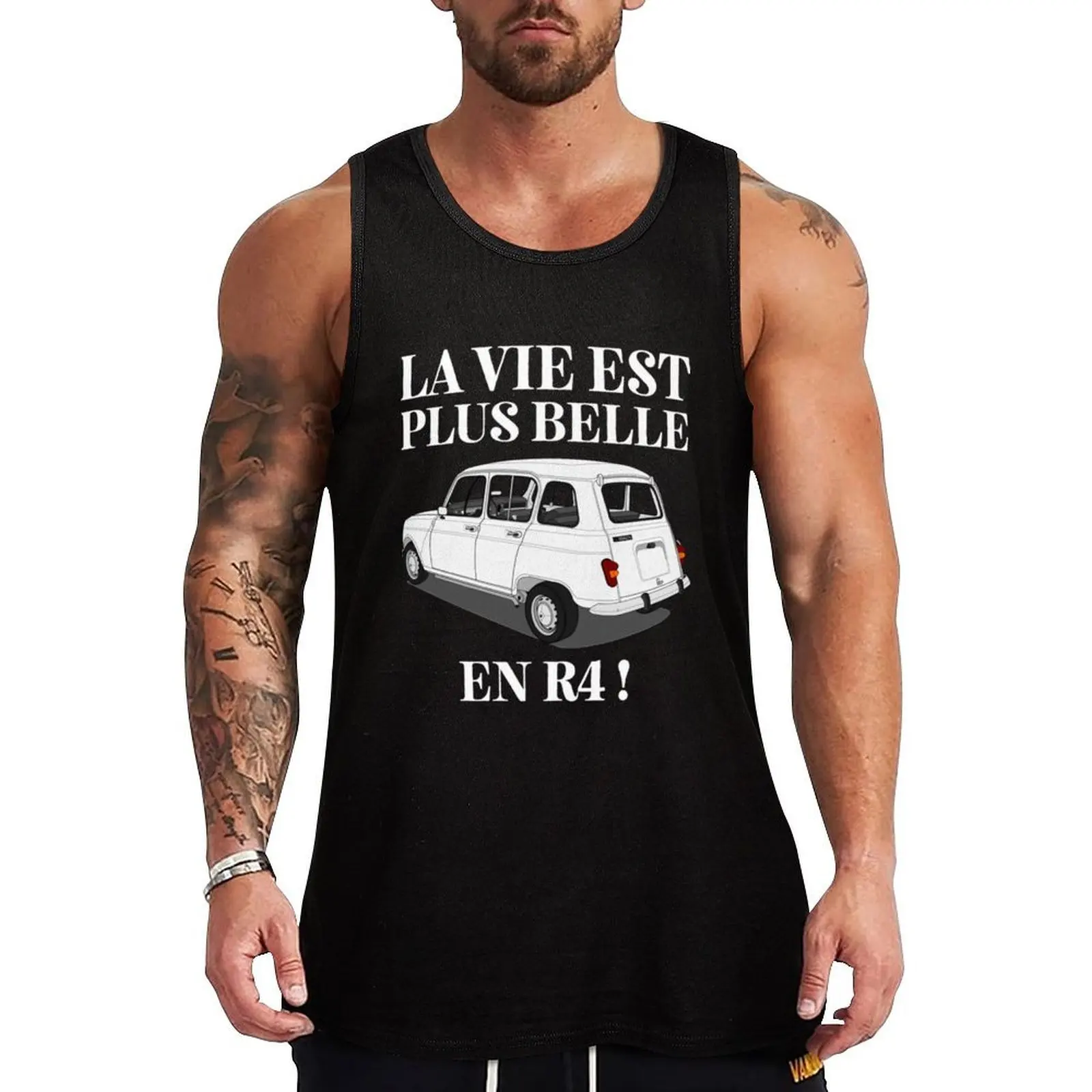 LA VIE EST PLUS BELLE EN R4 ! Essential Tank Top Classic Fit Tank Tops Undershirt Everyday Wear