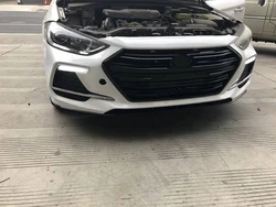 Bumper Trim Body Kit Front Bumper Grille Body Kit Adjustment for Elantra with LED for Hyundai Elantra 2016 2017 2018 2019