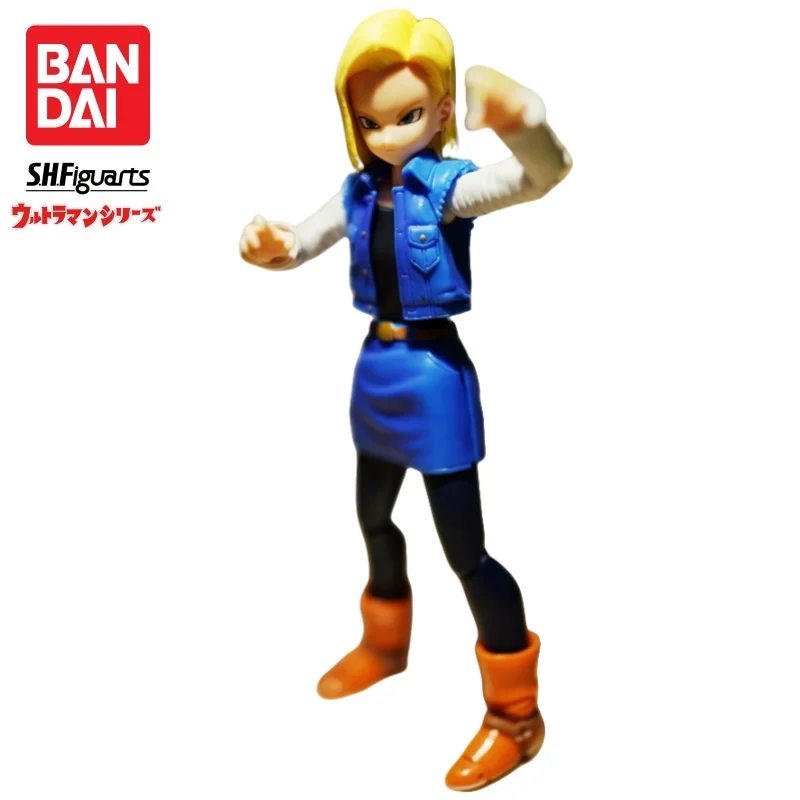 

In Stock Bandai S H Figuarts Original Dragon Ball Android 18 Doll Brand New Boxed Action Figure Anime Characters Model Garage