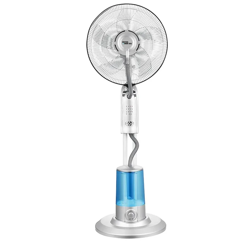 

Intelligent 200ml/h Standing Pedestal Fans Portable Remote Control Water Spray Cooling Mist Fan