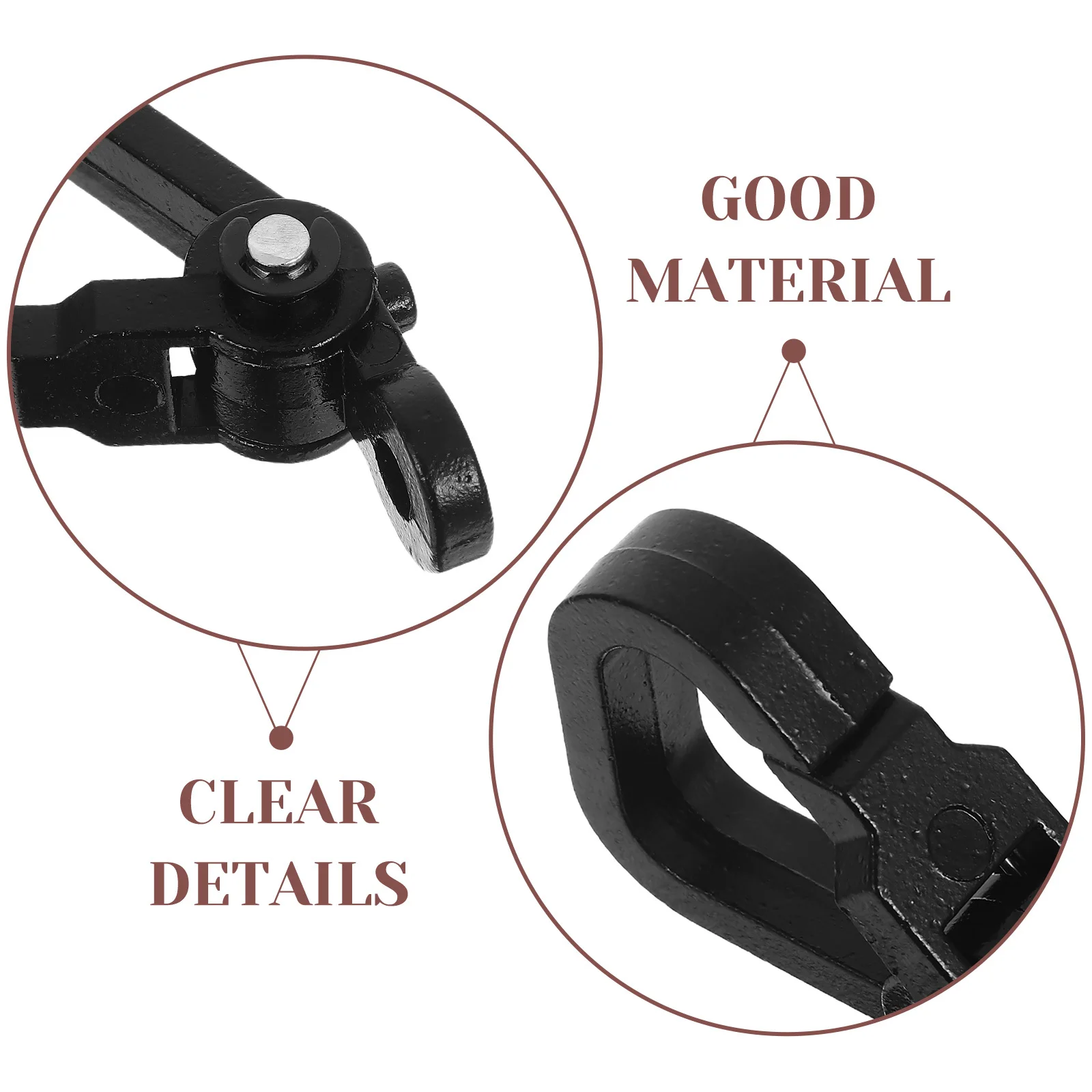 2 قطعة خطافات مقود الدراجة النارية العالمية حامل حقيبة الأمتعة المعدنية للدراجات النارية سكوتر كهربائي أسود #5