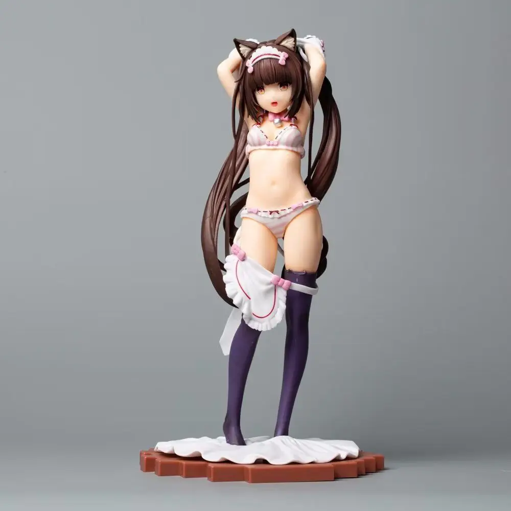 Nekopara Vanilla Chocola Dress up time 1/7 Coconut Cinnamon Native Anime Figure Toy PVC Action Figure Collectible Model Doll Toy